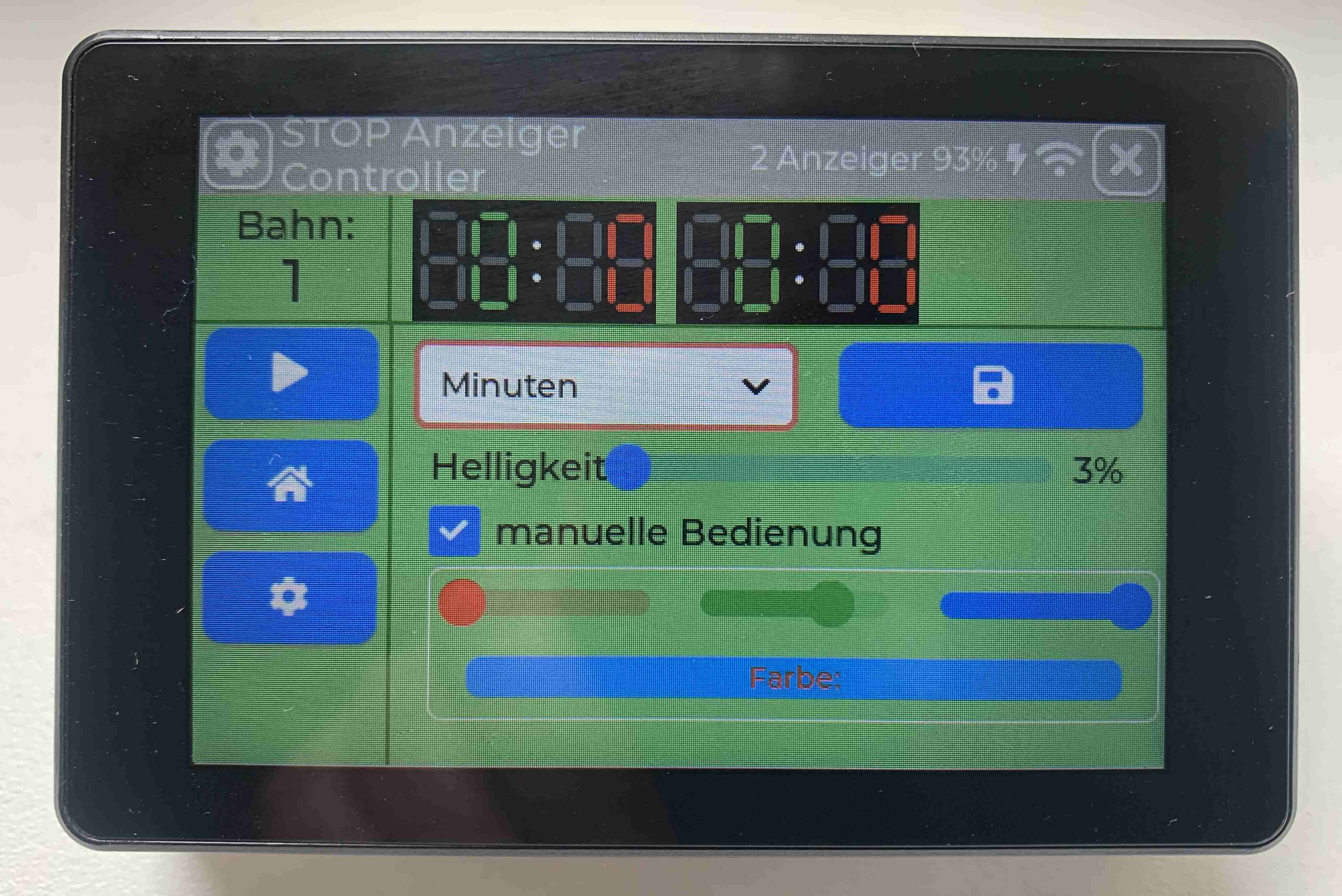 Bedienteil Spezifikationen | Control Unit Specifications | Spécifications de l’unité de commande